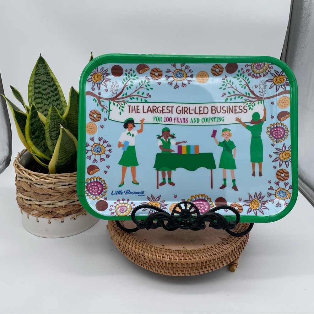 Girl Scouts 100 Years Little Brownies Cookie Serving Tray